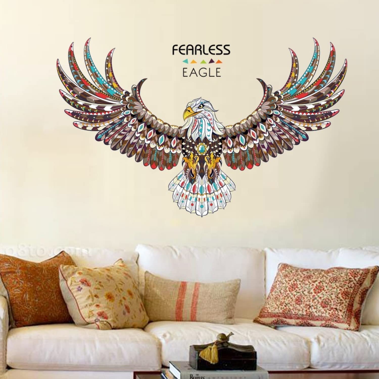 Indian Royals-Fearless Eagle Wall Sticker-Stumbit Wall Sticker